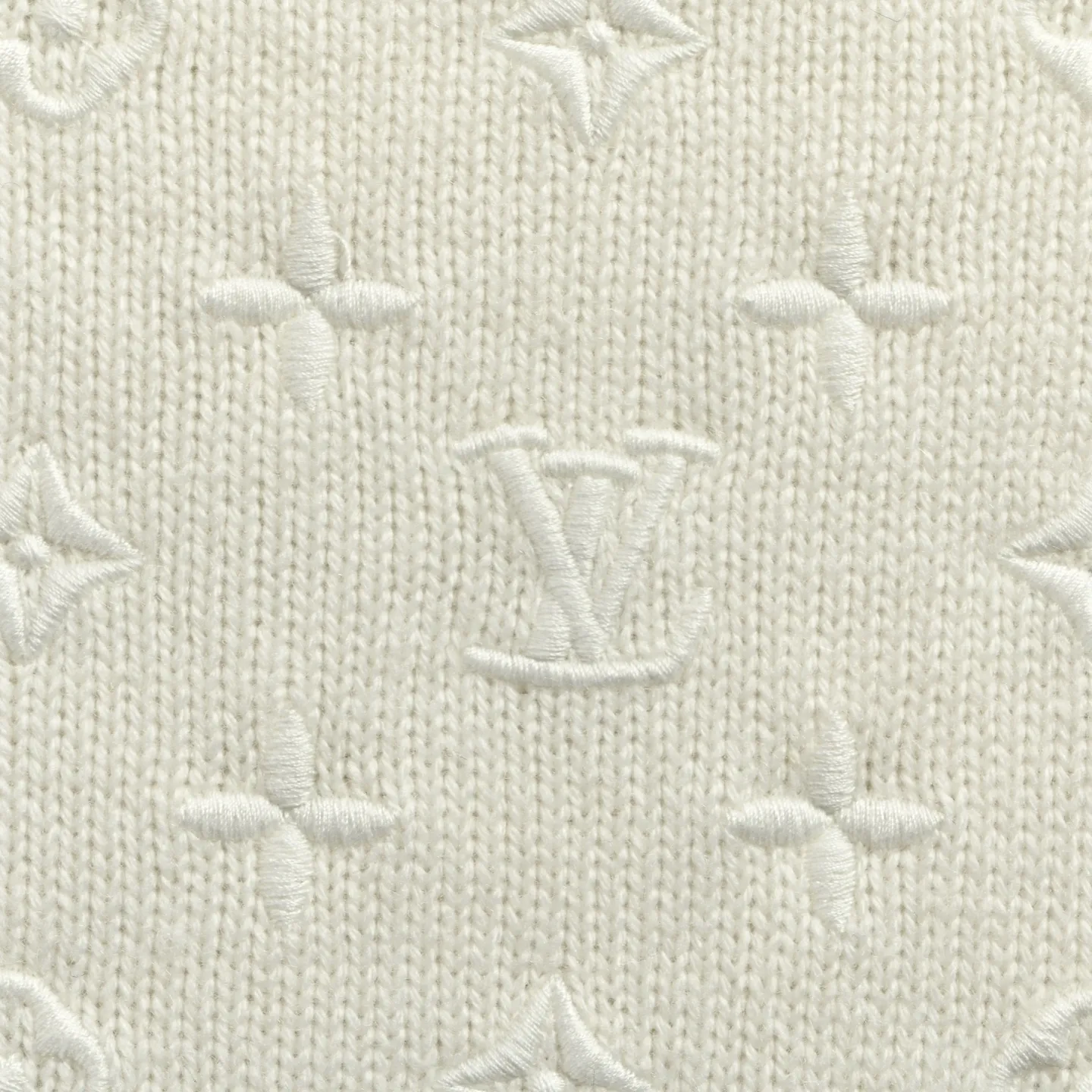 Louis Vuitton/Louis Vuitton 26ss women's presbyopic embroidered knitted short sleeves